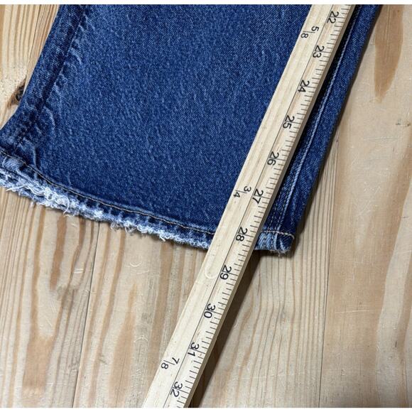 American Eagle Curvy 90s Straight High Rise Stretch Denim Jeans 8S 28x28 New - Picture 7 of 9
